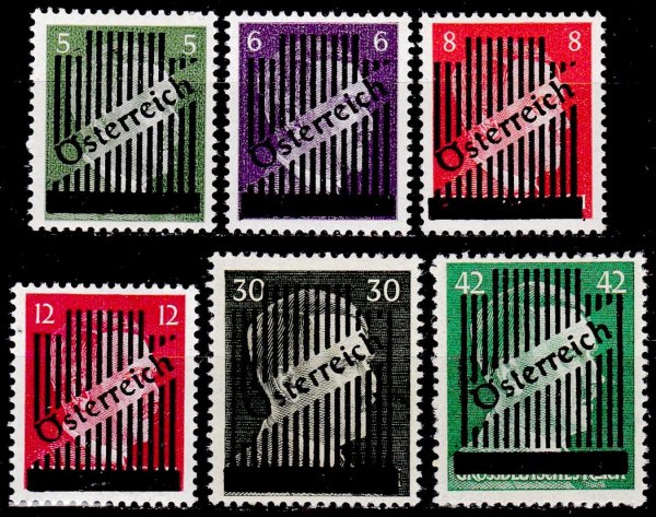 Austria Stamp Yvert 543/48 - Briefmarke Osterreich Michel 668/73 - Click Image to Close