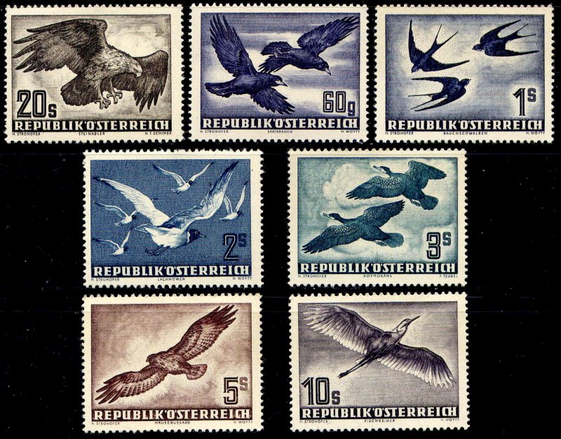 Austria Airmail Yvert 54/60 - Brief. Osterreich Michel 955/968 - Click Image to Close