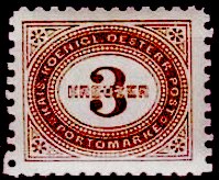 Austria Postage Due Yvert 3 - Osterreich Postomarken Michel 3