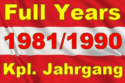 Austria Full Years 1981/90 / Osterreich kompl. jahrgang 1981/90 - Click Image to Close